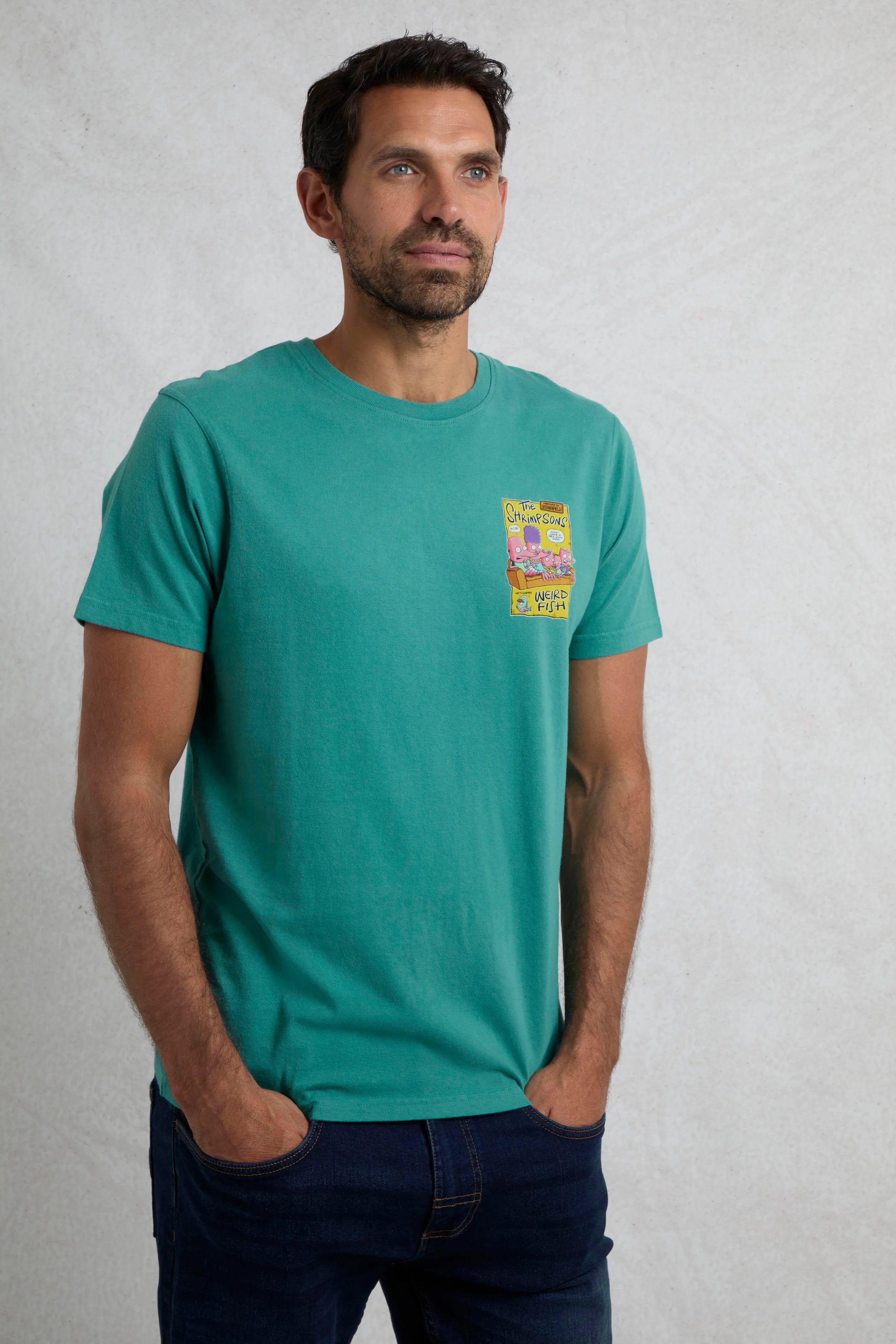 Men's Shrimpsons Back Print Artist T-Shirt | Weird Fish | Portwest - The Outdoor Shop