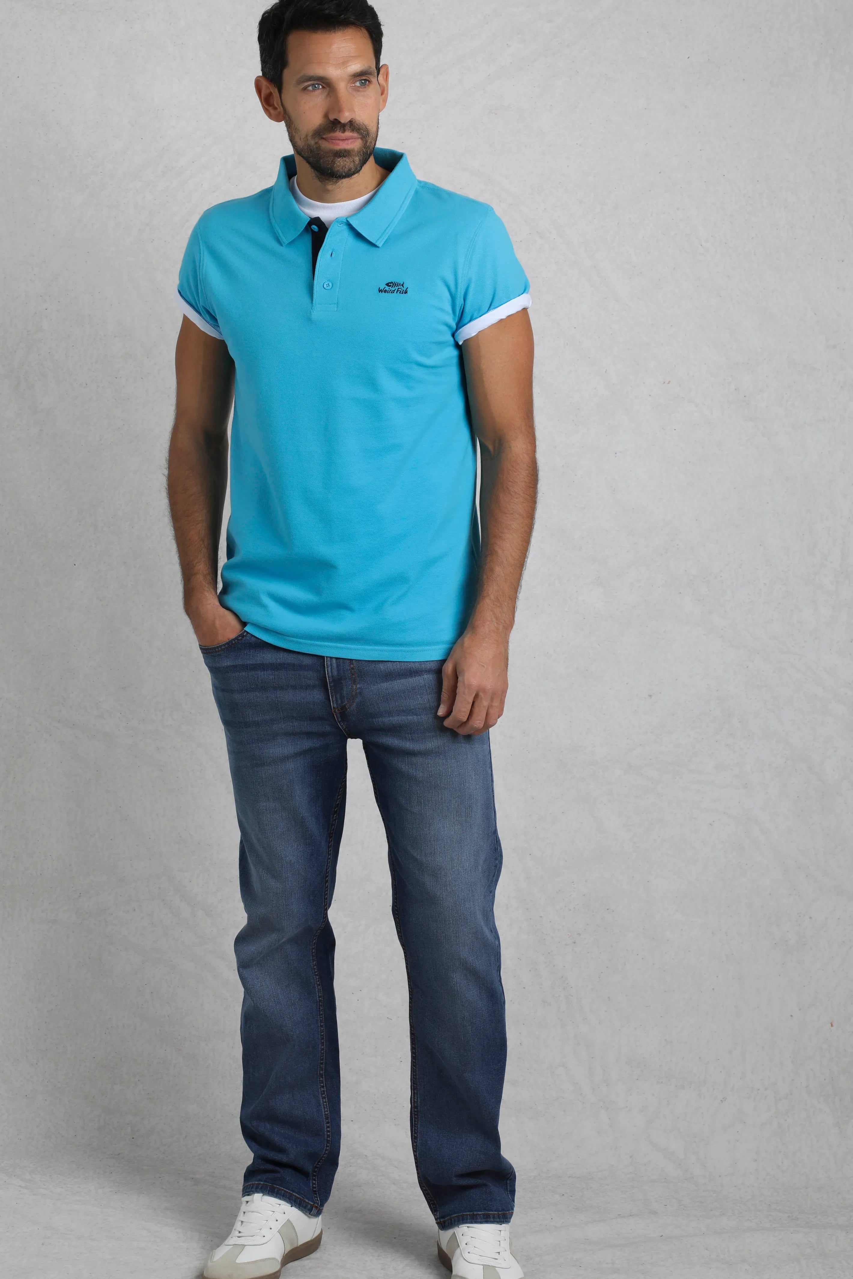 Men's Miles Organic Cotton Pique Polo Shirt | Weird Fish | Portwest - The Outdoor Shop