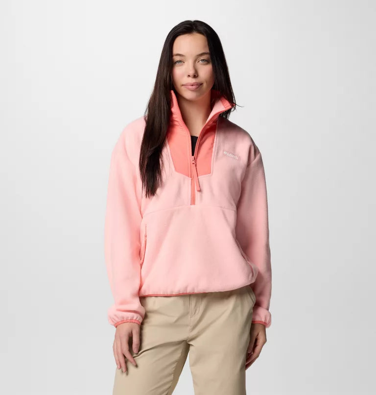 Columbia Dames Sequoia Grove bedrukte halve rits fleece pull over (pak van 1 Columbia Dames Sequoia Grove bedrukte halve rits fleece pull over (pak van 1