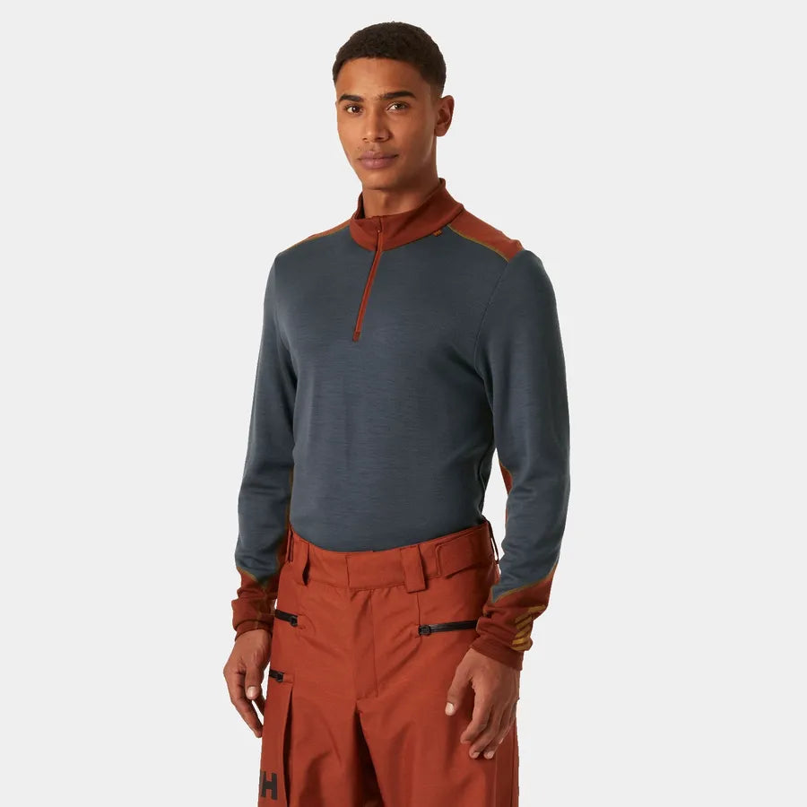 Men's LIFA® Merino Midweight Half-Zip Base Layer | Helly Hansen | Portwest - The Outdoor Shop