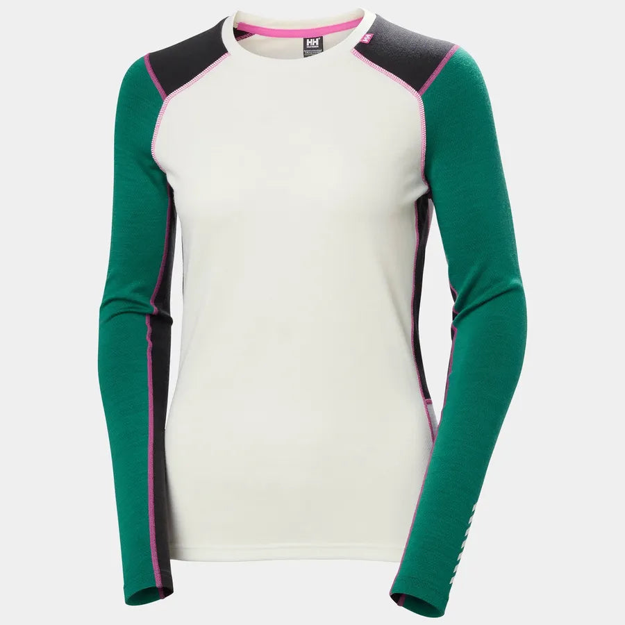 Women's LIFA® Merino Midweight Crew Base Layer | Helly Hansen | Portwest - The Outdoor Shop