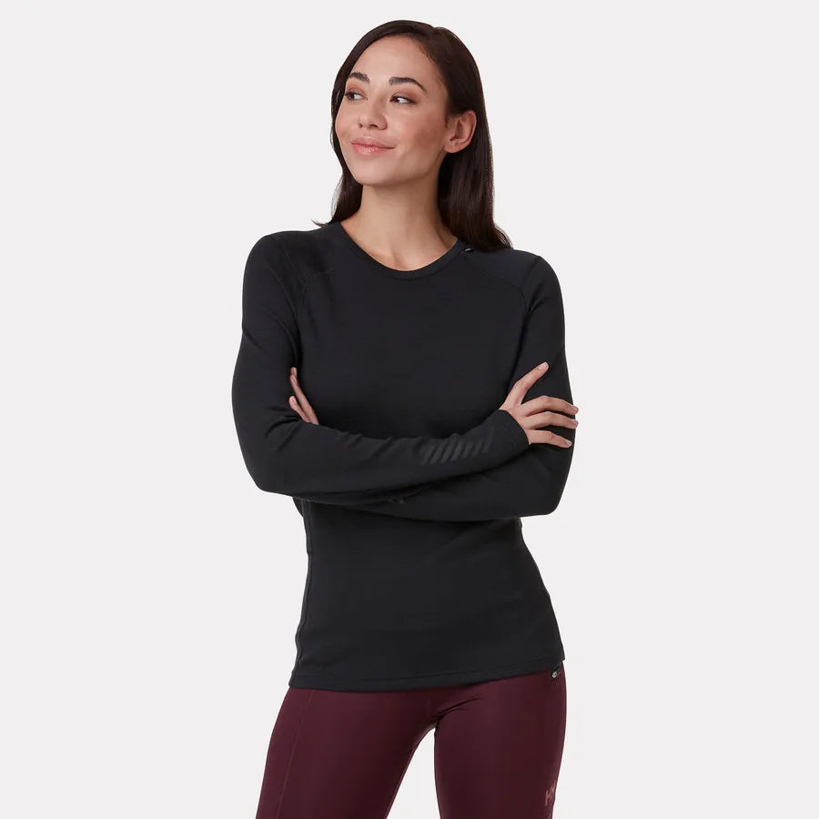 Women's LIFA® Merino Midweight Crew Base Layer | Helly Hansen | Portwest - The Outdoor Shop
