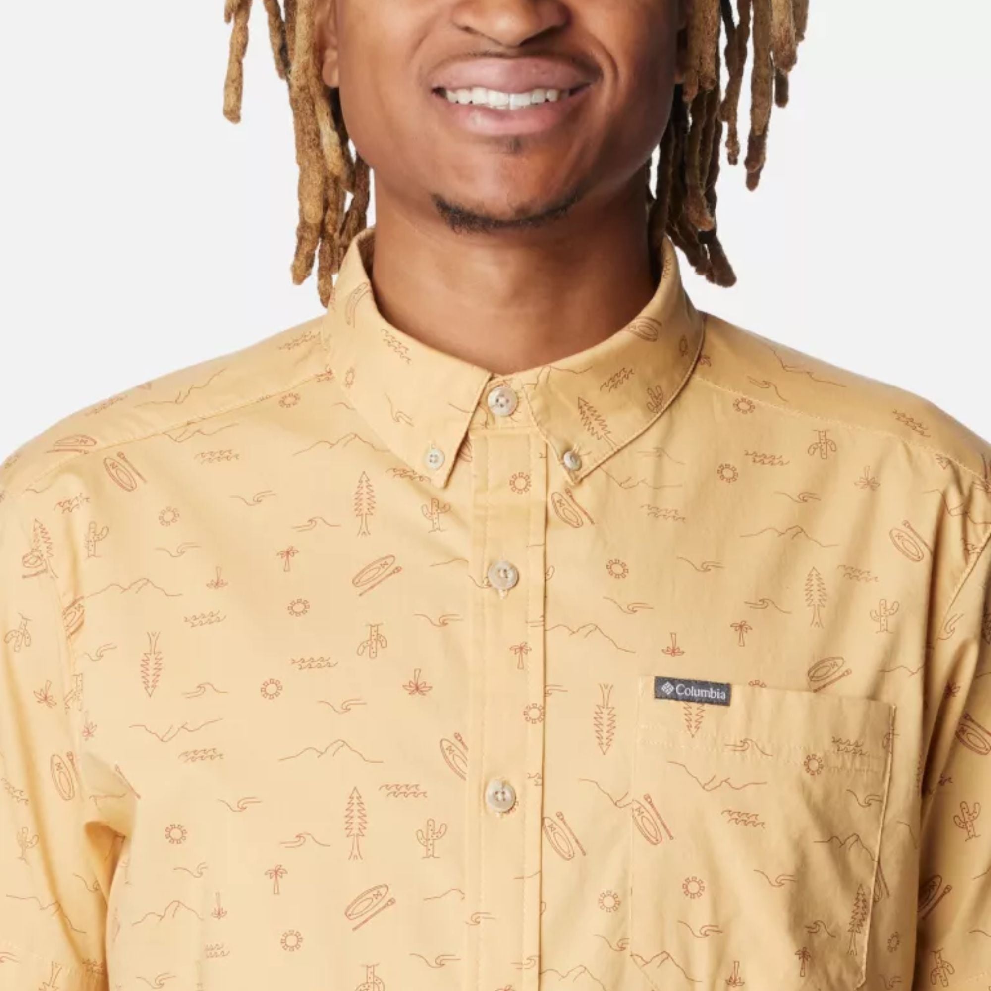 Columbia Men's Rapid Rivers Printed Short Sleeve Shirt | COLUMBIA | Portwest - The Outdoor Shop