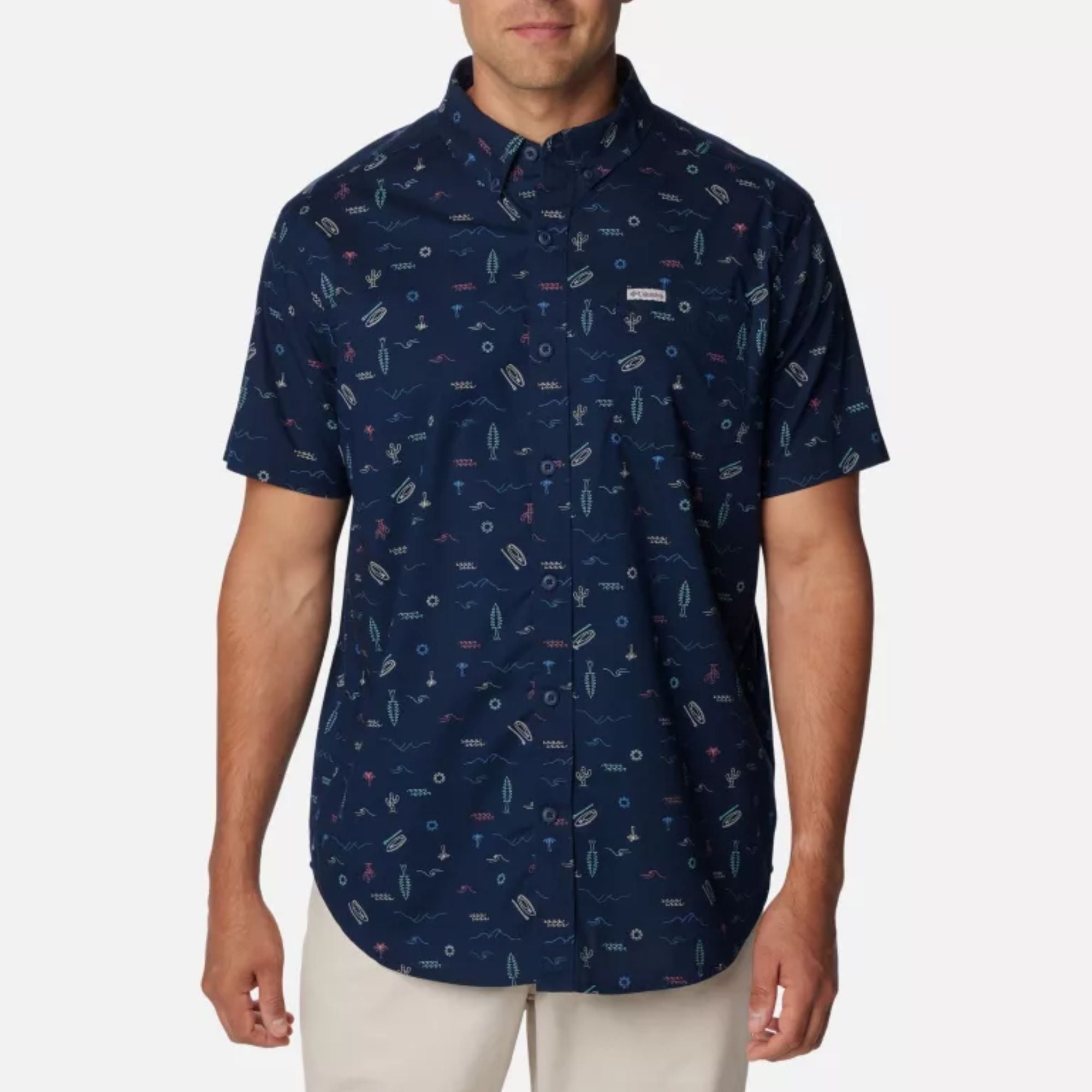 Columbia Men's Rapid Rivers Printed Short Sleeve Shirt | COLUMBIA | Portwest - The Outdoor Shop