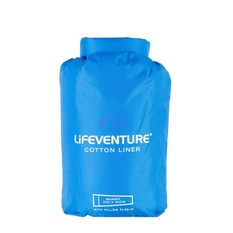 Cotton Sleeping Bag Liner - Mummy | LifeVenture | Portwest - The Outdoor Shop