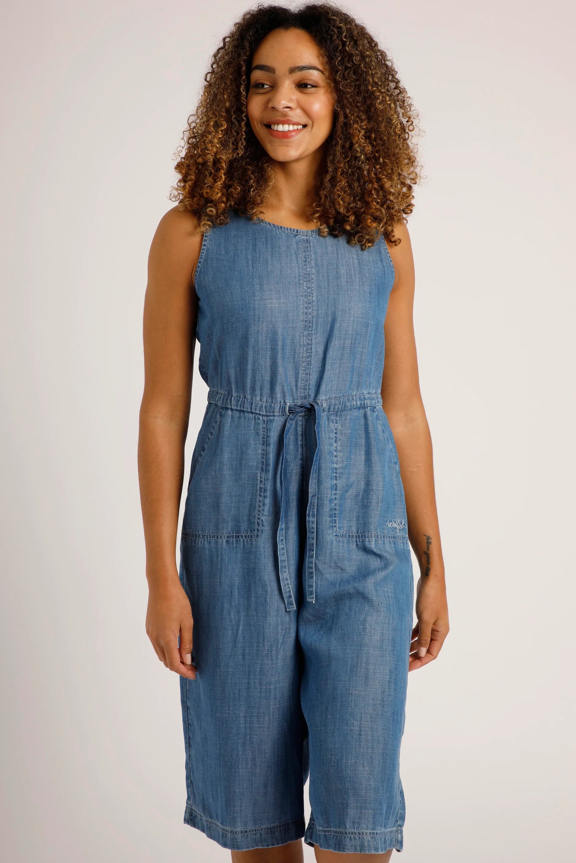 Tencel denim best sale jumpsuit