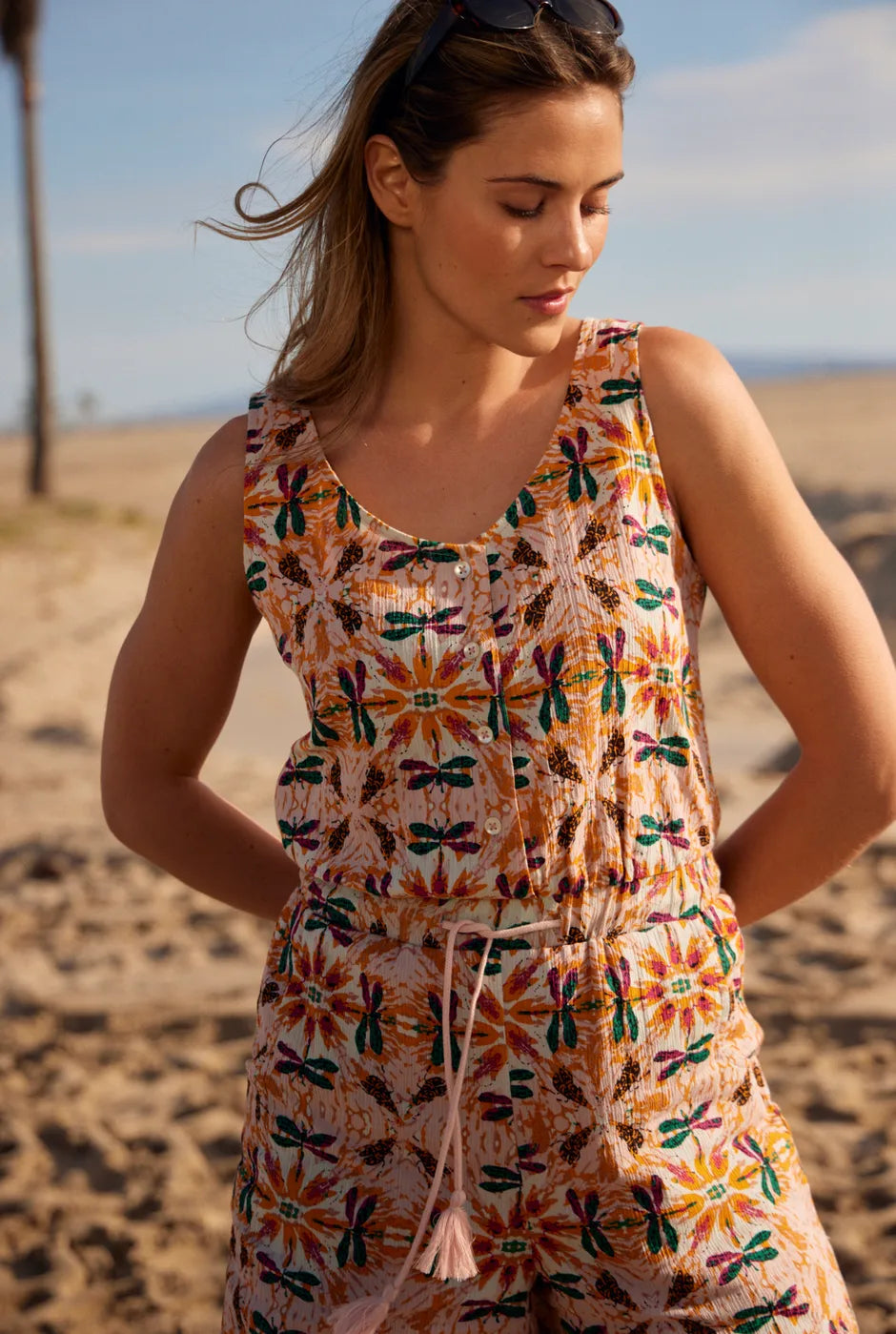 Weird Fish Women's Flik Organic Cheesecloth Playsuit | WEIRD FISH | Portwest - The Outdoor Shop