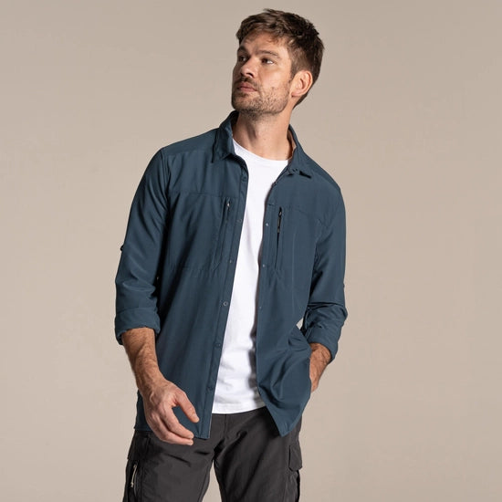 Craghoppers NosiLife Pro Long Sleeved Shirt V | Craghoppers | Portwest - The Outdoor Shop