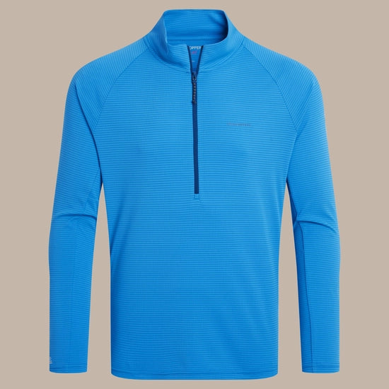 Craghoppers Men's NosiLife SolarShield+ Half Zip Top | Craghoppers | Portwest - The Outdoor Shop