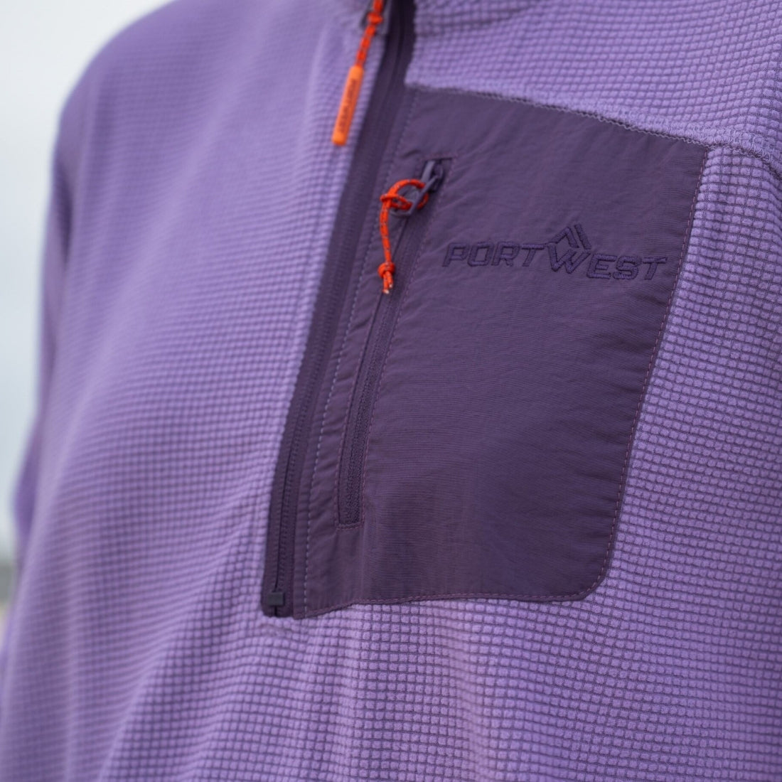Portwest Carrowteige Women’s Grid Microfleece Quarter-Zip | Portwest | Portwest - The Outdoor Shop
