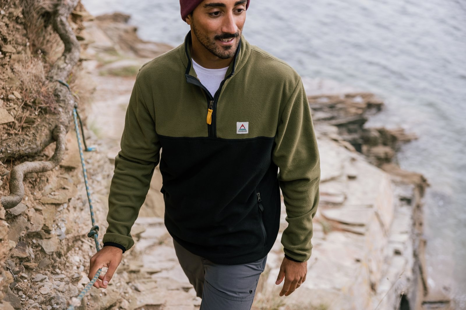 Passenger Set Off Recycled Polar 1/4 Zip Fleece | Passenger | Portwest - The Outdoor Shop