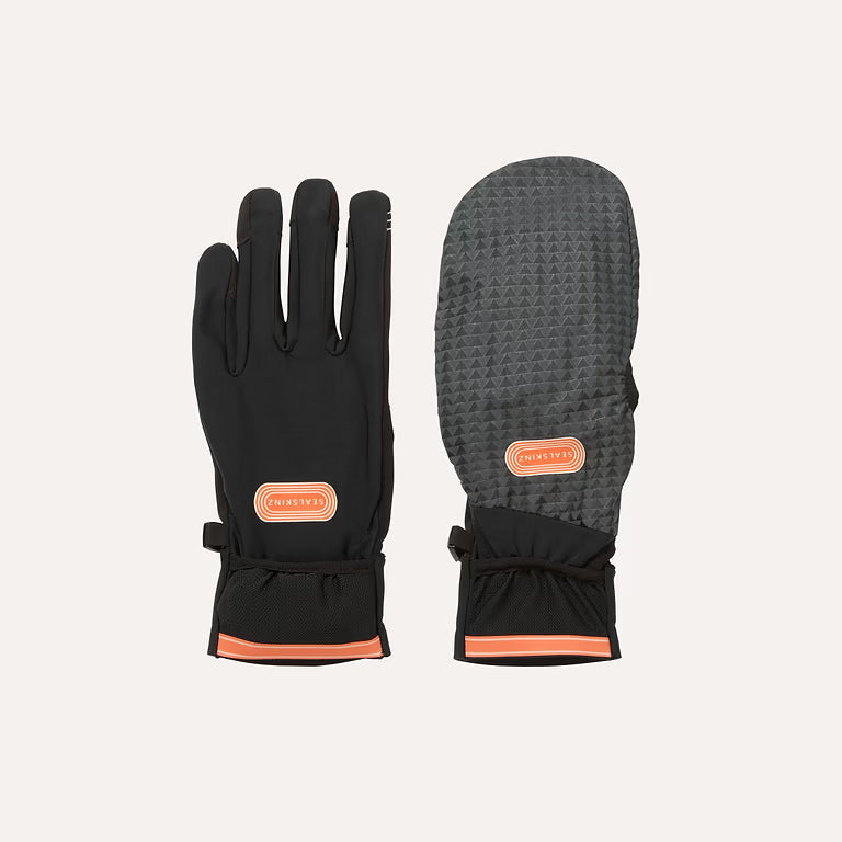 Sealskinz Wolferton Unisex Water-Repellent Convertible Running Gloves