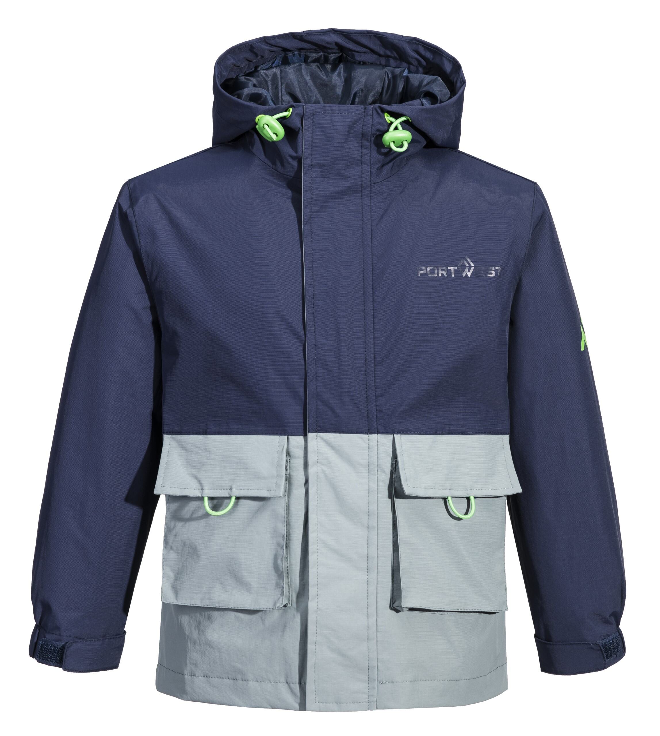 Kid's Delphi Fleece Lined Rain Jacket | Portwest | Portwest - The Outdoor Shop
