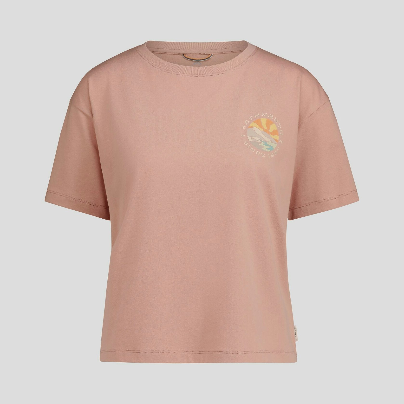 Women's Kathmandu Logo Sunburst Organic Cotton T-shirt | Kathmandu | Portwest - The Outdoor Shop