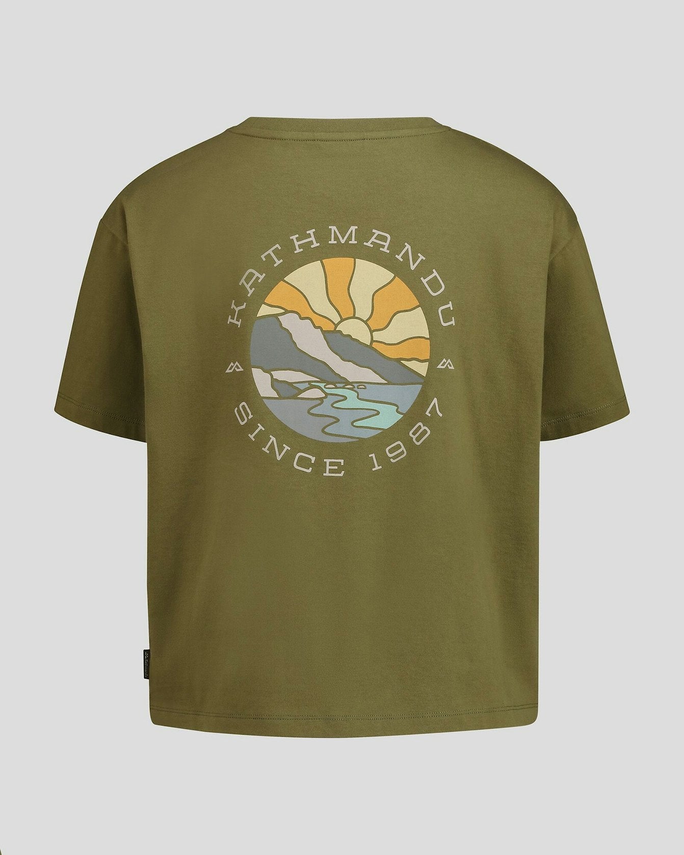 Women's Kathmandu Logo Sunburst Organic Cotton T-shirt | Kathmandu | Portwest - The Outdoor Shop