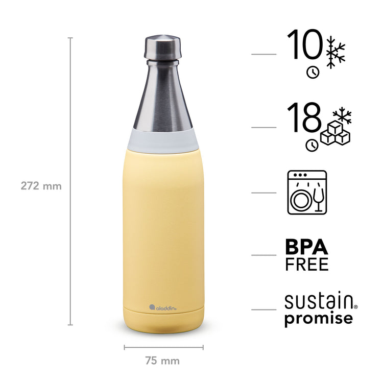 Aladdin Fresco Thermavac™ Stainless Steel Water Bottle 0.6L | Aladdin | Portwest - The Outdoor Shop