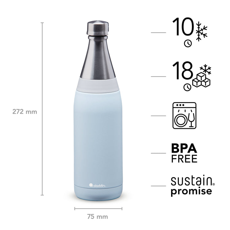 Aladdin Fresco Thermavac™ Stainless Steel Water Bottle 0.6L | Aladdin | Portwest - The Outdoor Shop