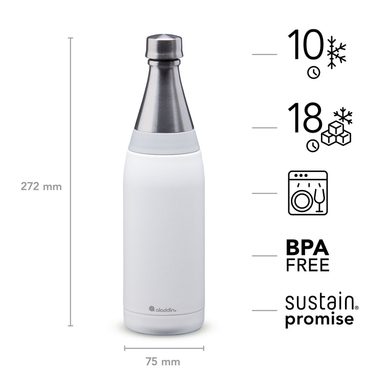 Aladdin Fresco Thermavac™ Stainless Steel Water Bottle 0.6L | Aladdin | Portwest - The Outdoor Shop