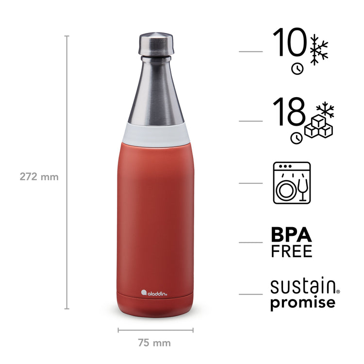 Aladdin Fresco Thermavac™ Stainless Steel Water Bottle 0.6L | Aladdin | Portwest - The Outdoor Shop