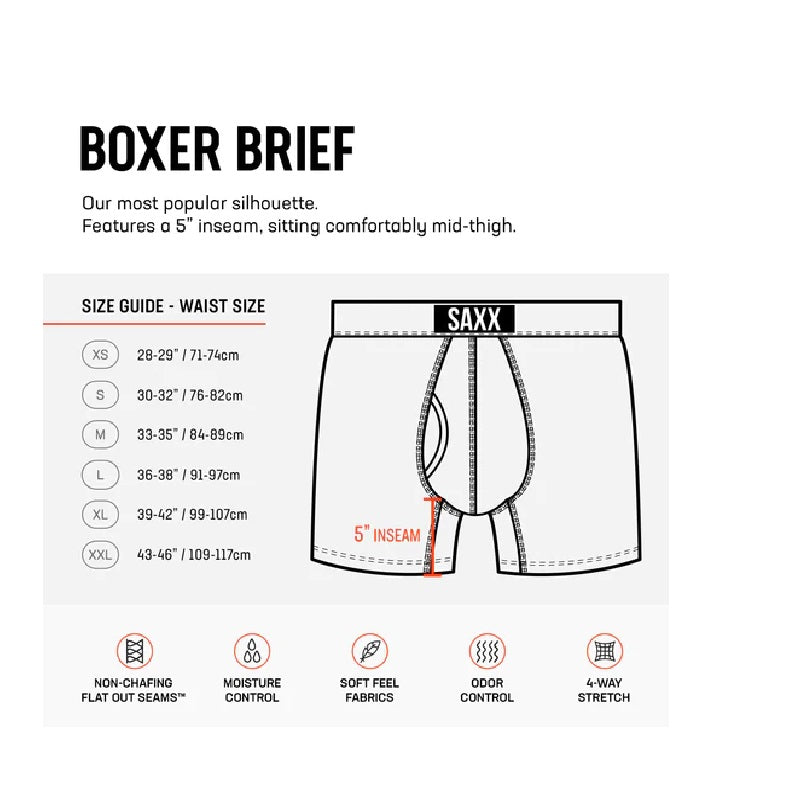 Saxx Kinetic Light Compression Mesh Boxer Briefs | Saxx | Portwest - The Outdoor Shop