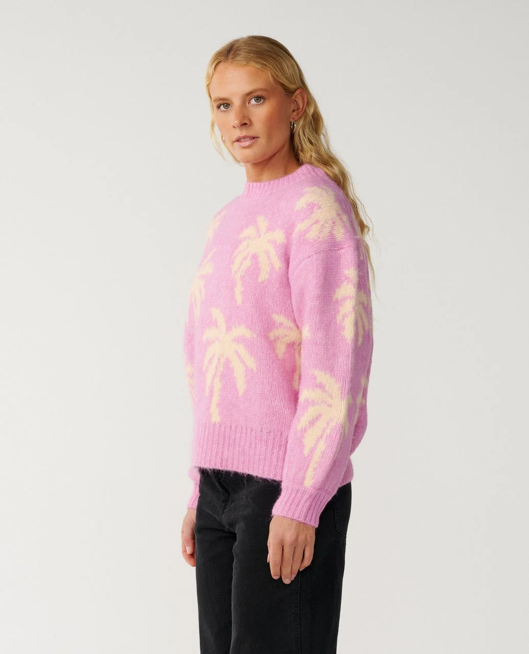 Rip Curl Women's Retro Swell Palm Jacquard Crew