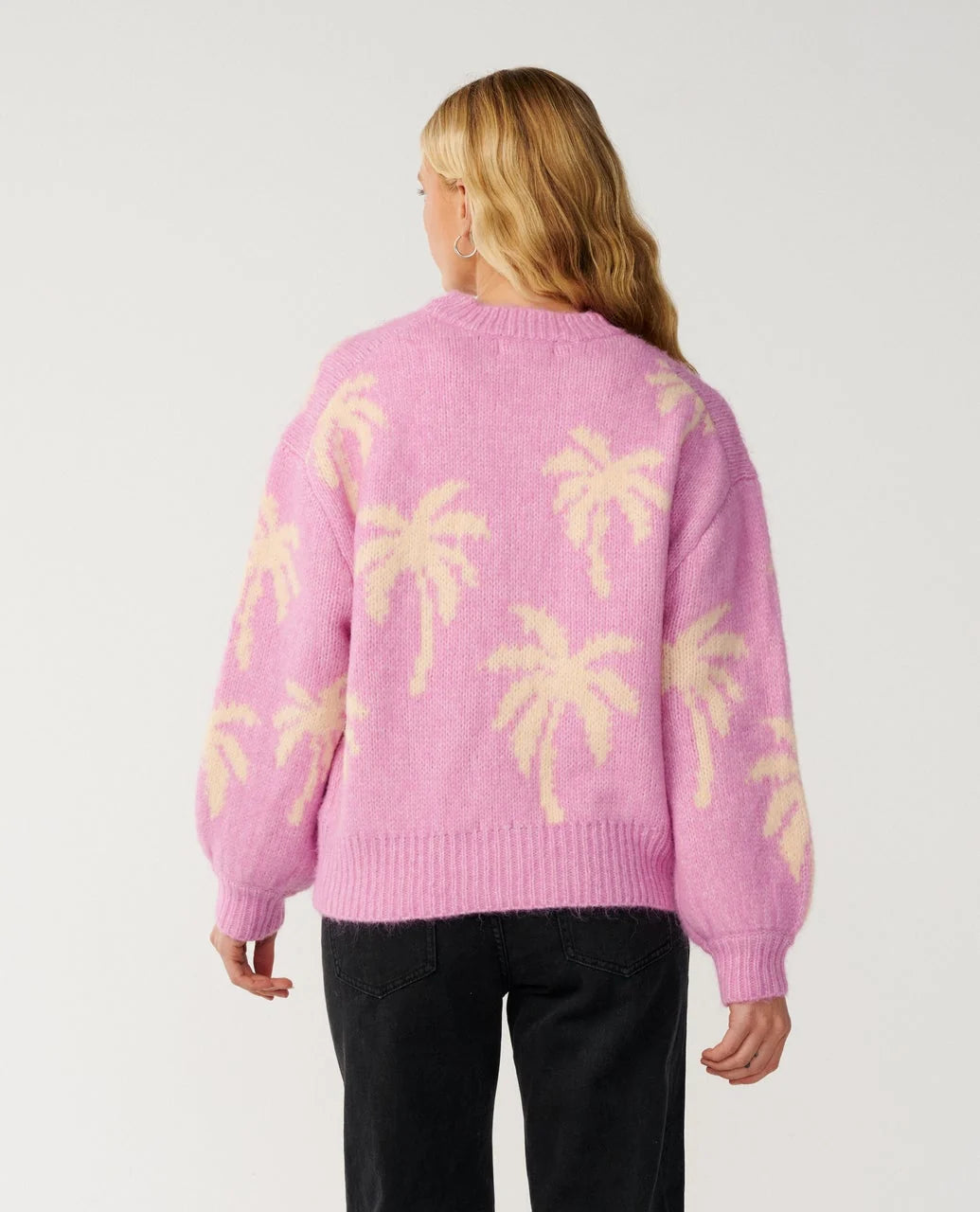 Rip Curl Women's Retro Swell Palm Jacquard Crew