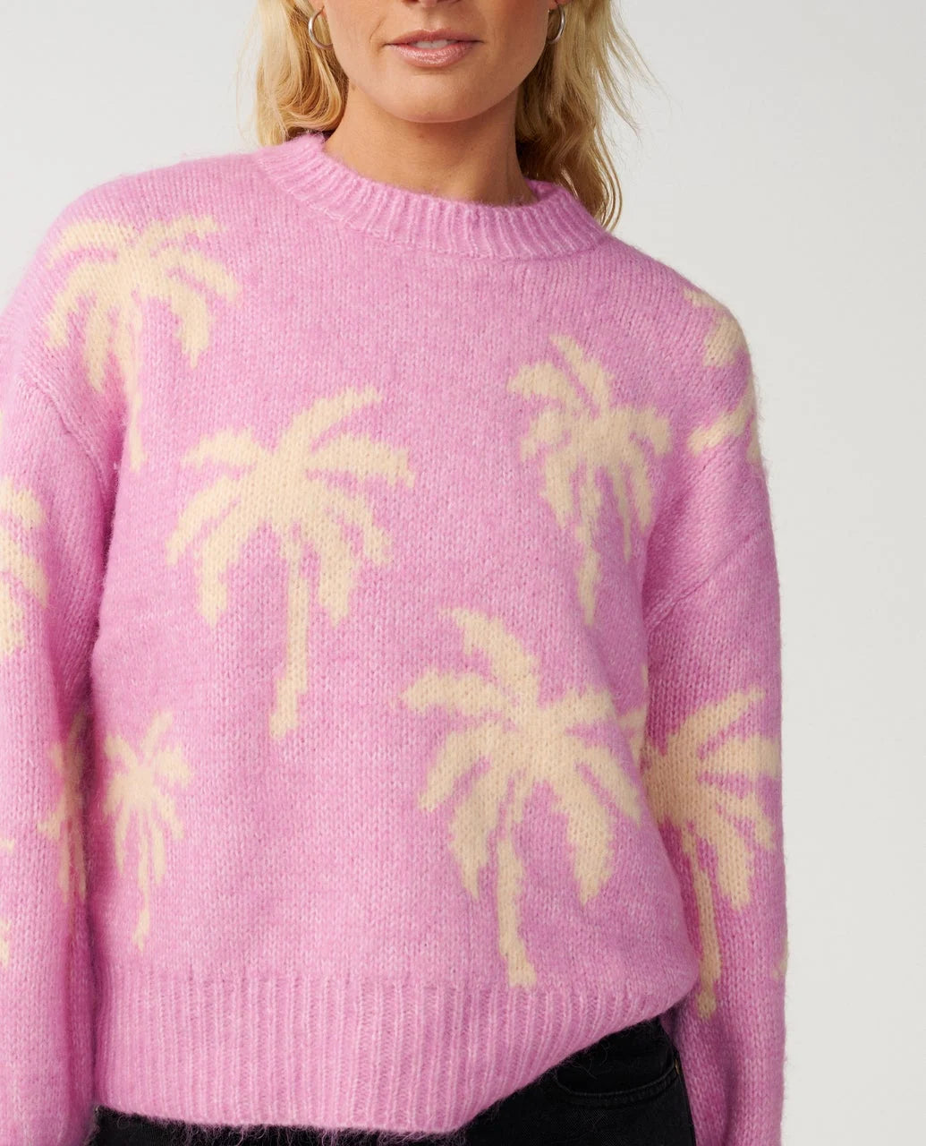 Rip Curl Women's Retro Swell Palm Jacquard Crew