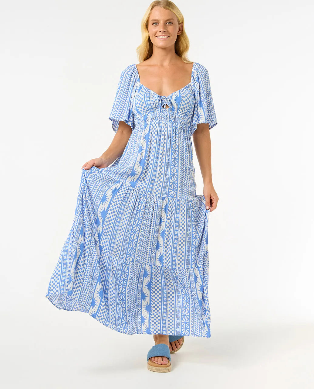 Rip Curl Women's San Carlos Short Sleeve Maxi Dress | Rip Curl | Portwest - The Outdoor Shop