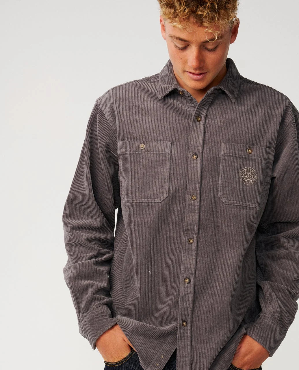 Rip Curl Men's Premium Surf Cord Long Sleeve Shirt