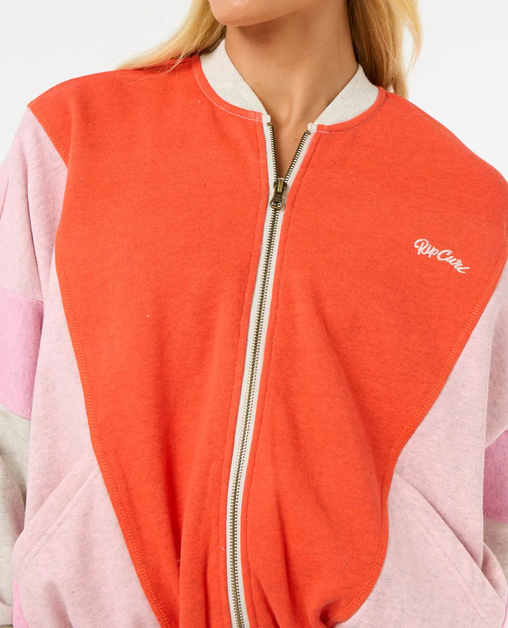 Rip Curl Women's Colour Block Zip Through Jumper