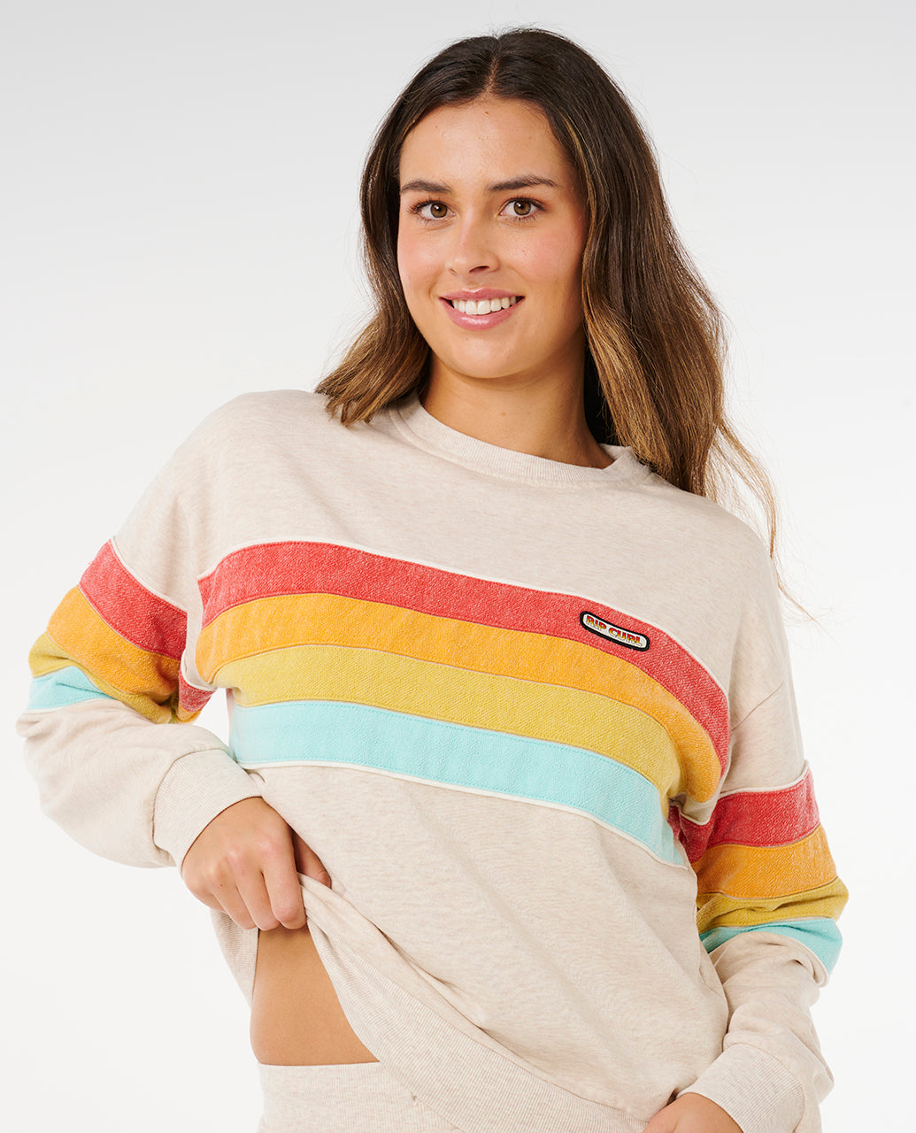 Rip Curl Women's Surf Revival Relaxed Crew | RIPCURL | Portwest - The Outdoor Shop
