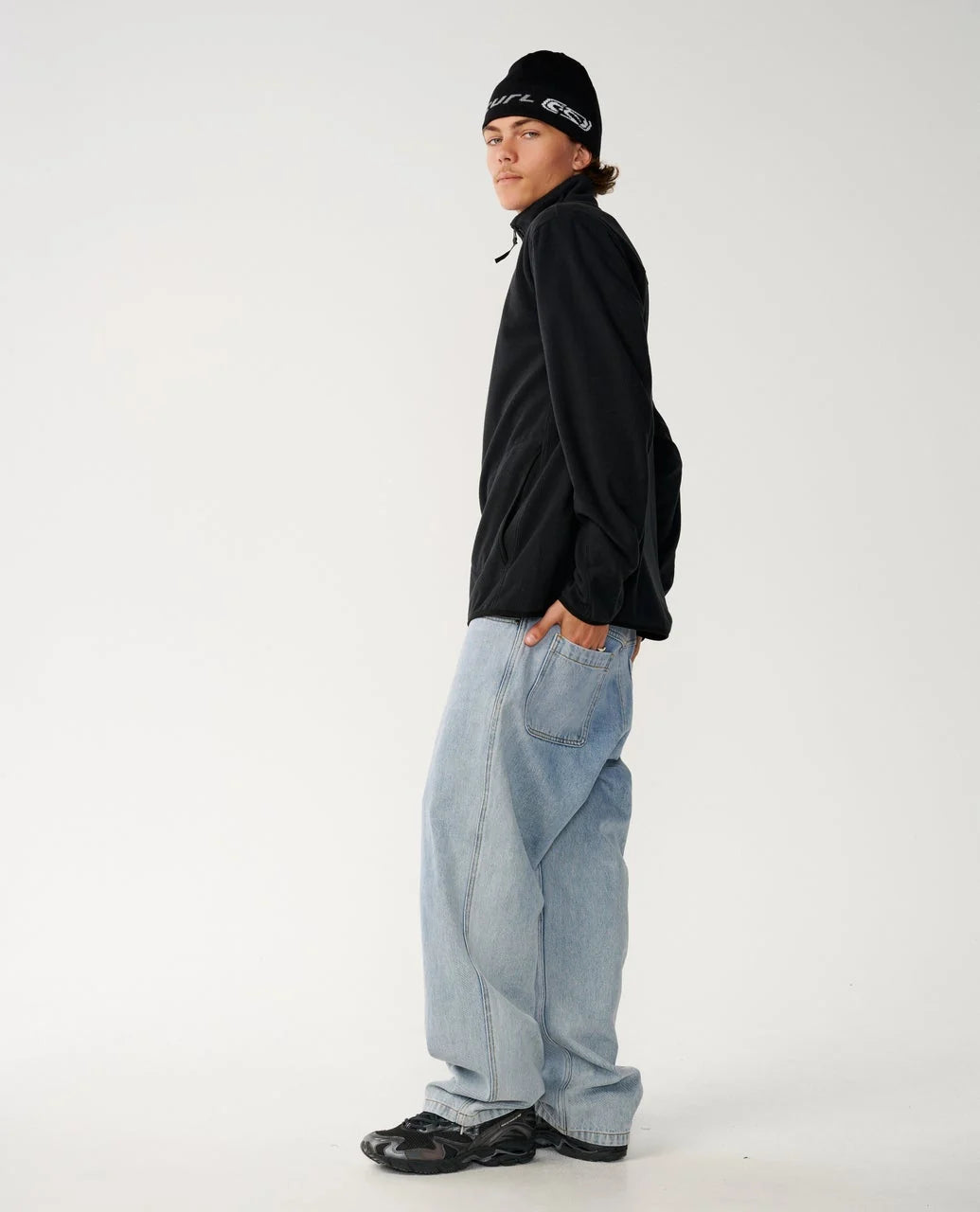 Rip Curl Men's Search Series Polar Zip Thru Crew Fleece