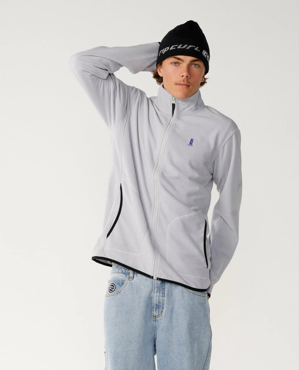 Rip Curl Men's Search Series Polar Zip Thru Crew Fleece