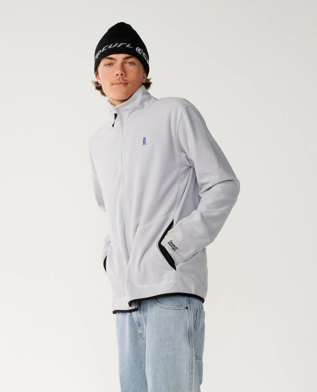 Rip Curl Men's Search Series Polar Zip Thru Crew Fleece