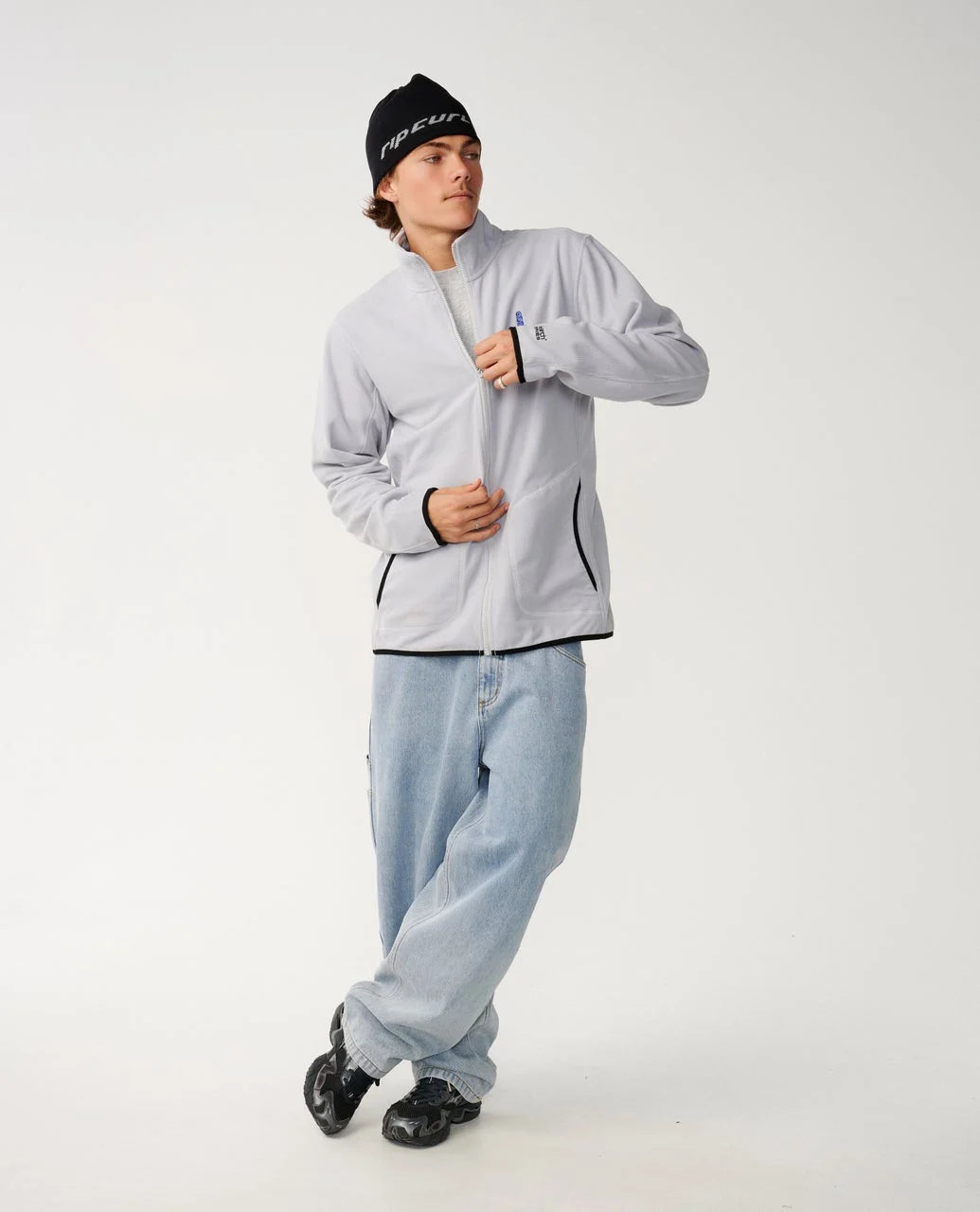 Rip Curl Men's Search Series Polar Zip Thru Crew Fleece