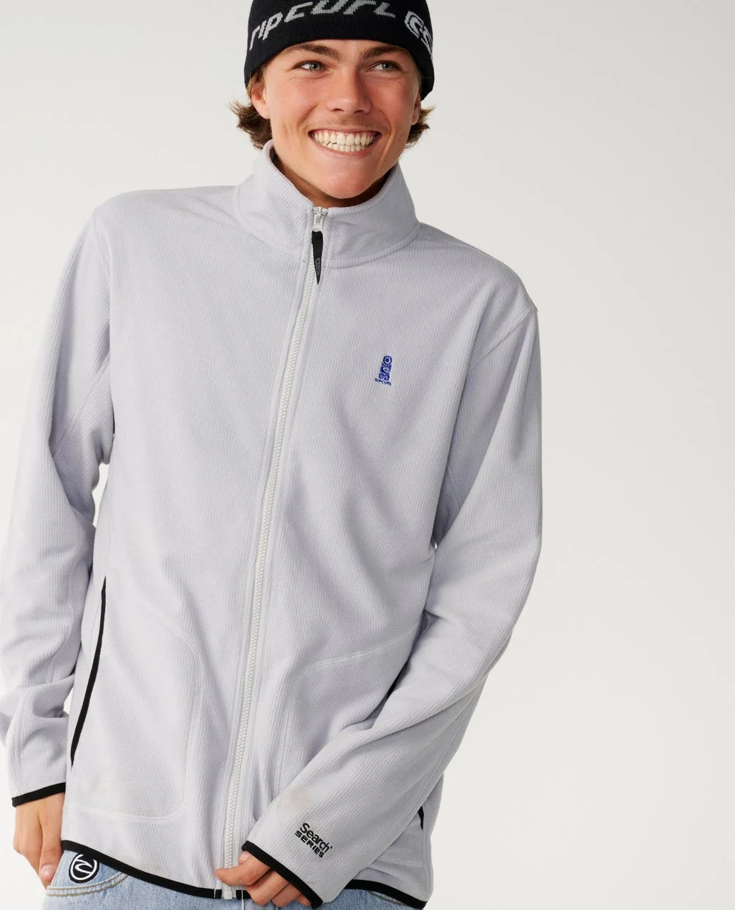 Rip Curl Men's Search Series Polar Zip Thru Crew Fleece