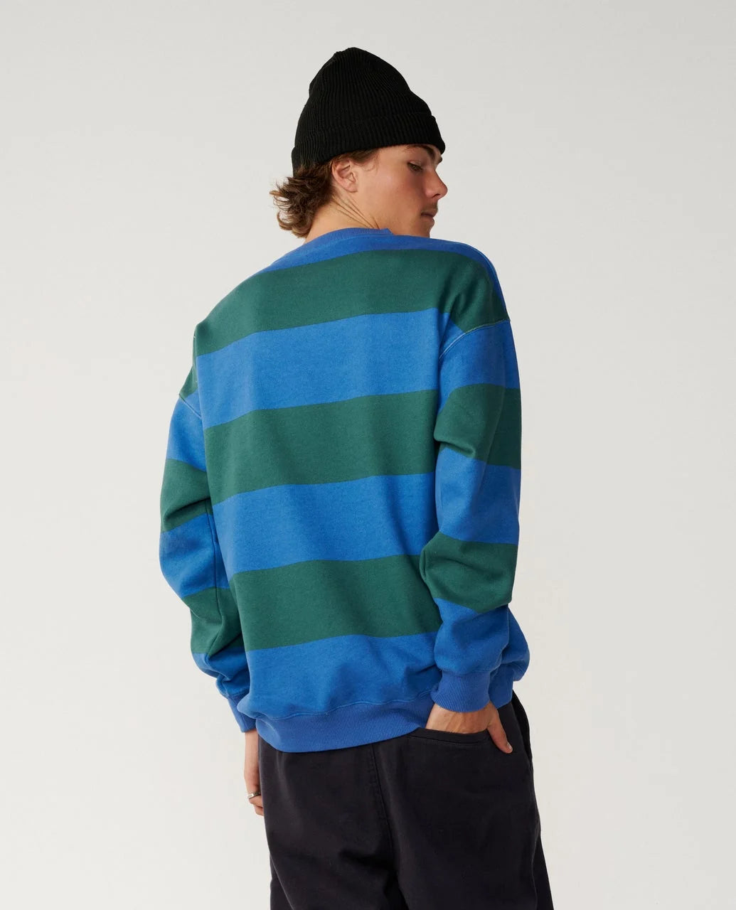 Rip Curl Men's Disorder Stripe Crew Fleece