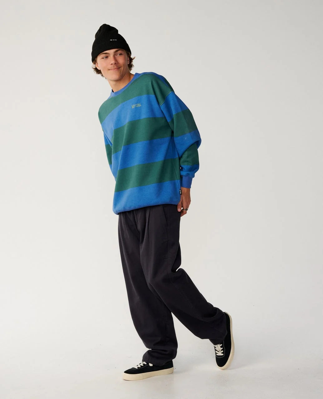 Rip Curl Men's Disorder Stripe Crew Fleece