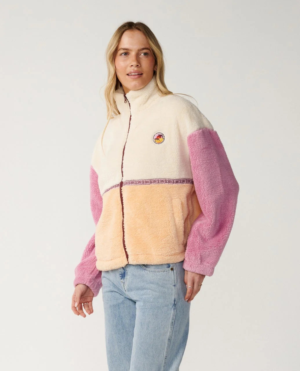 Rip Curl Women's Surf Revival Heritage Zip Through Polar Fleece