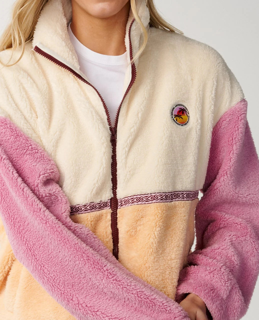 Rip Curl Women's Surf Revival Heritage Zip Through Polar Fleece