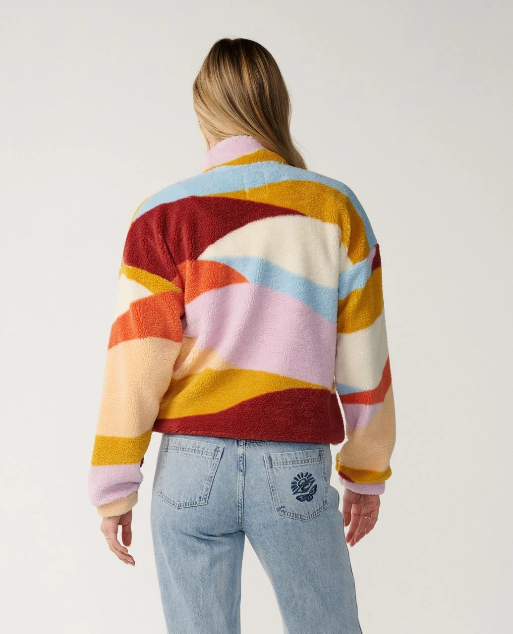Rip Curl Women's Retro Swell Standard Zip Through Polar Fleece