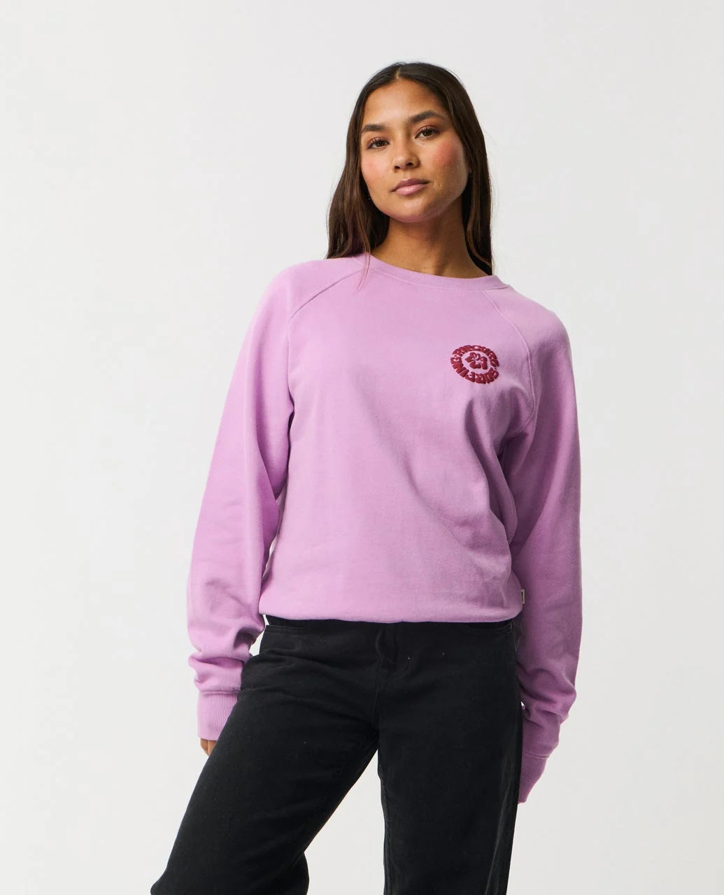 Rip Curl Women's Surf Puff Raglan Relaxed Crew Fleece
