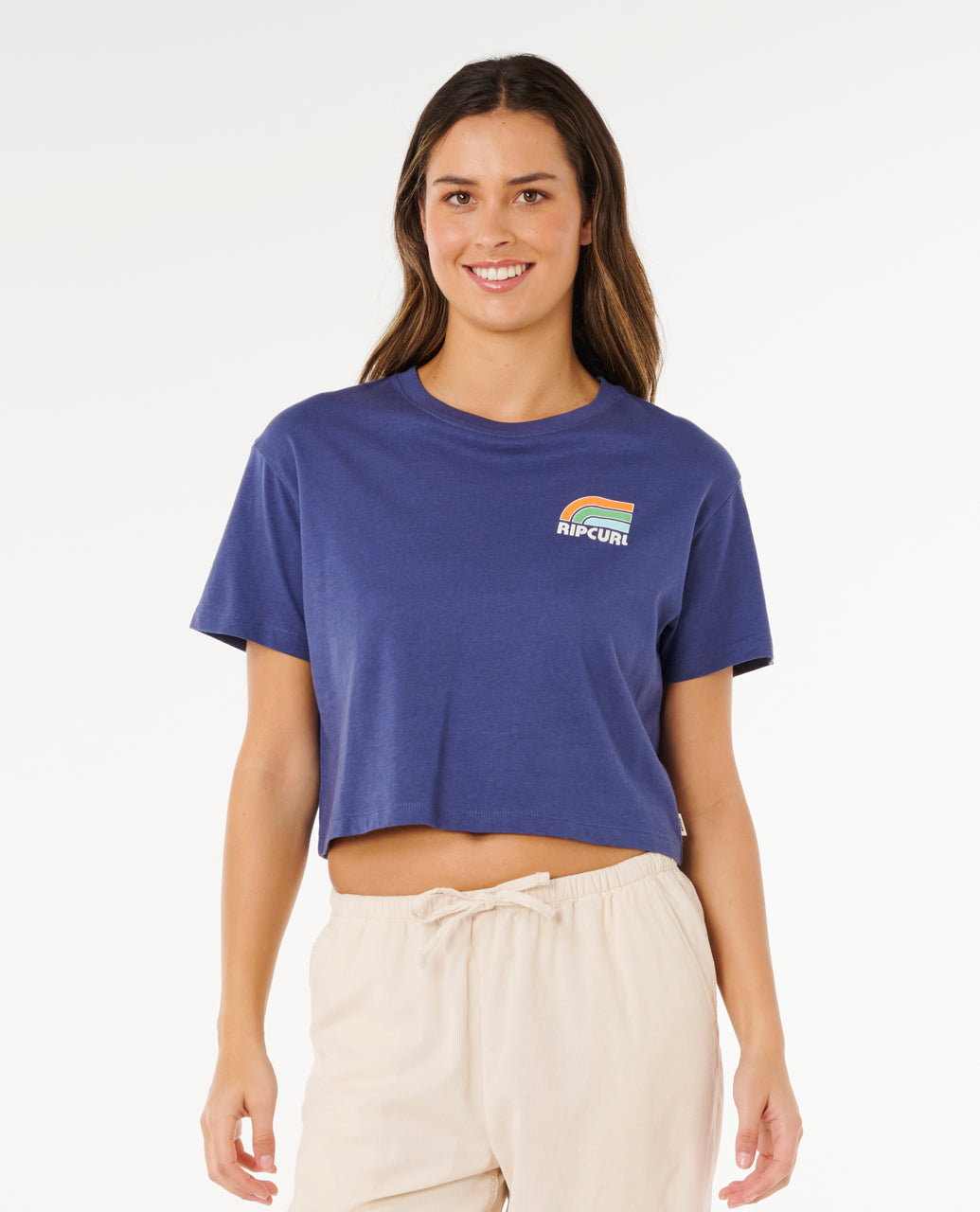 Rip Curl Women's Surf Side Cropped Tee | Rip Curl | Portwest - The Outdoor Shop