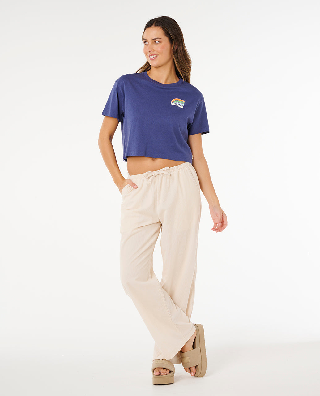 Rip Curl Women's Surf Side Cropped Tee | Rip Curl | Portwest - The Outdoor Shop