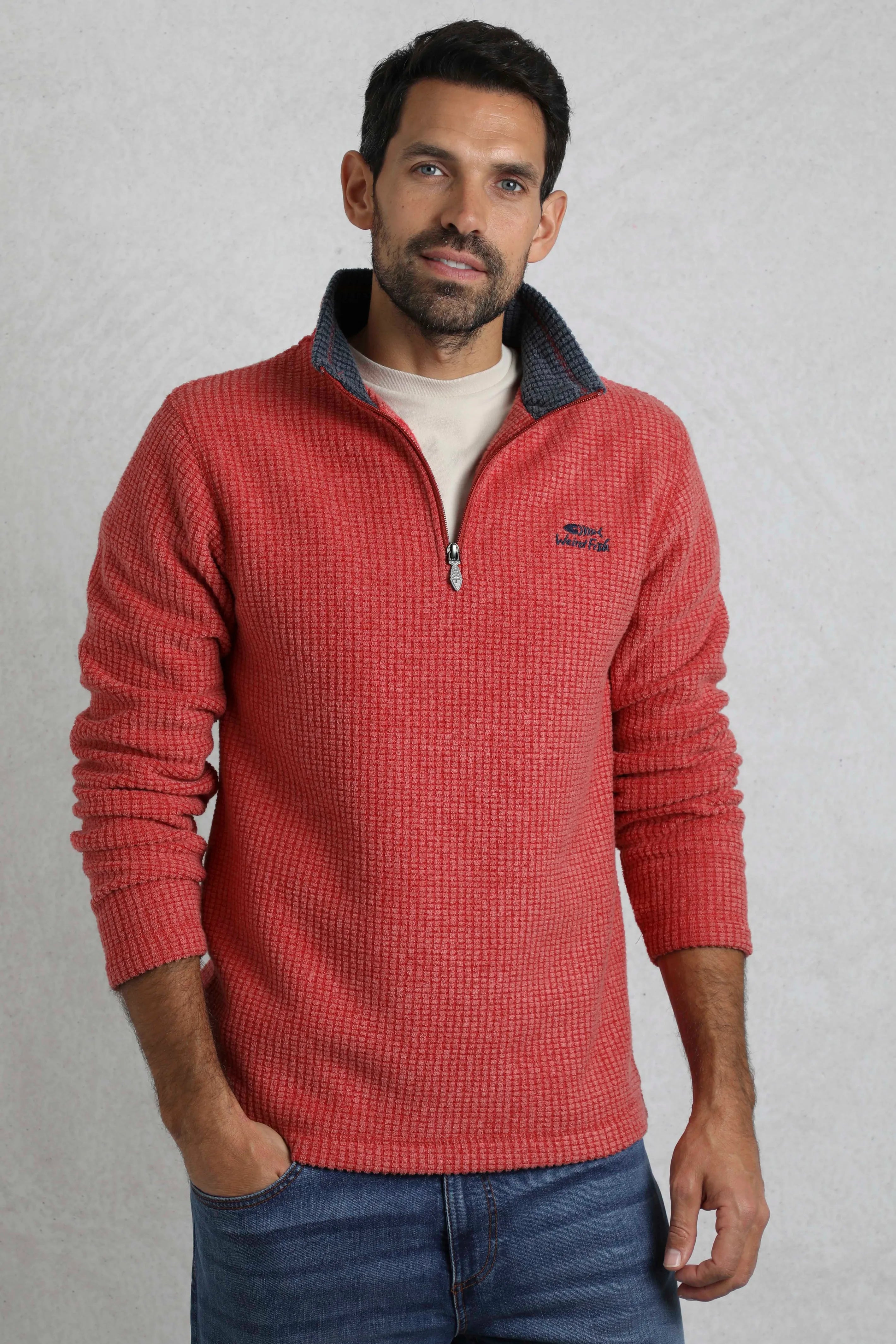Men's Newark Eco 1/4 Zip Grid Fleece | Weird Fish | Portwest - The Outdoor Shop