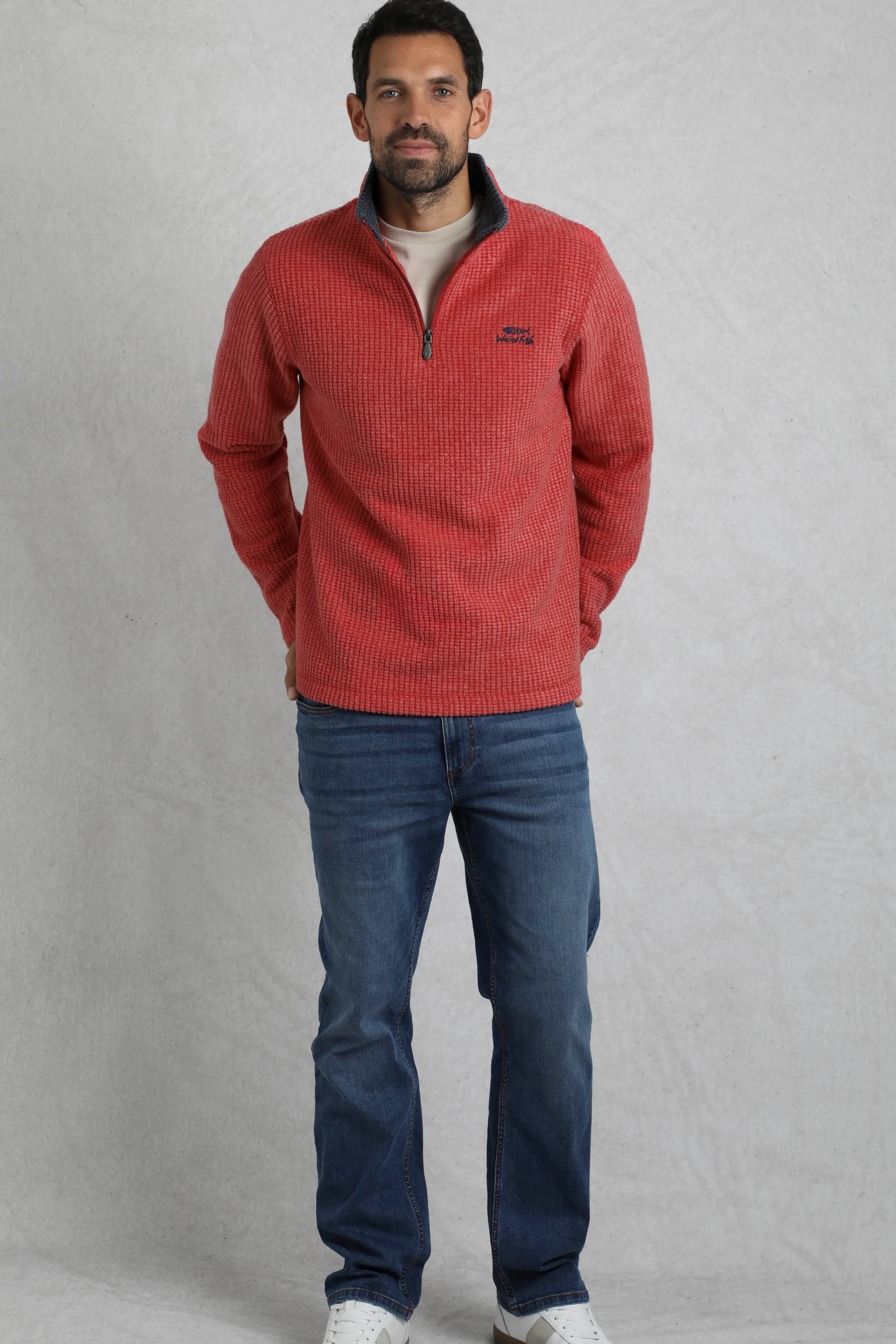 Men's Newark Eco 1/4 Zip Grid Fleece | Weird Fish | Portwest - The Outdoor Shop
