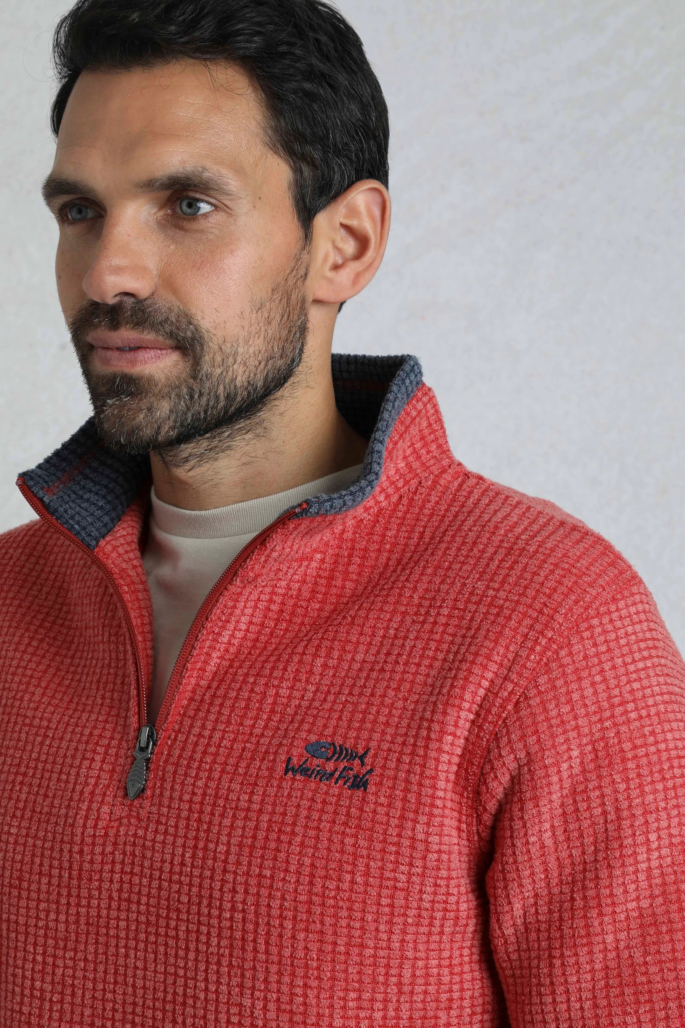 Men's Newark Eco 1/4 Zip Grid Fleece | Weird Fish | Portwest - The Outdoor Shop