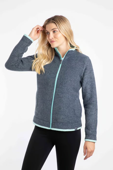 Weirdfish Women's Ariana Eco Full Zip Grid Fleece | Weird Fish | Portwest - The Outdoor Shop