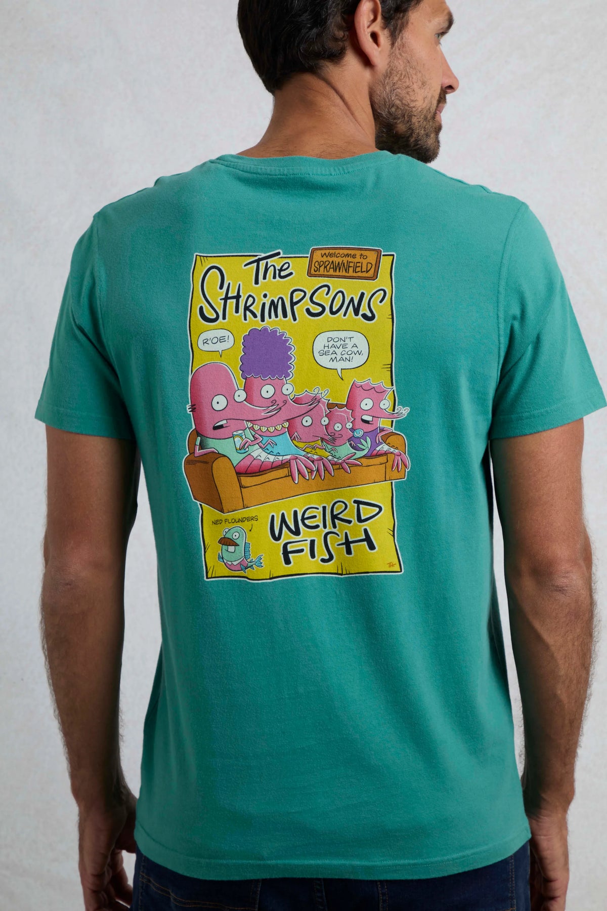 Men's Shrimpsons Back Print Artist T-Shirt | Weird Fish | Portwest - The Outdoor Shop