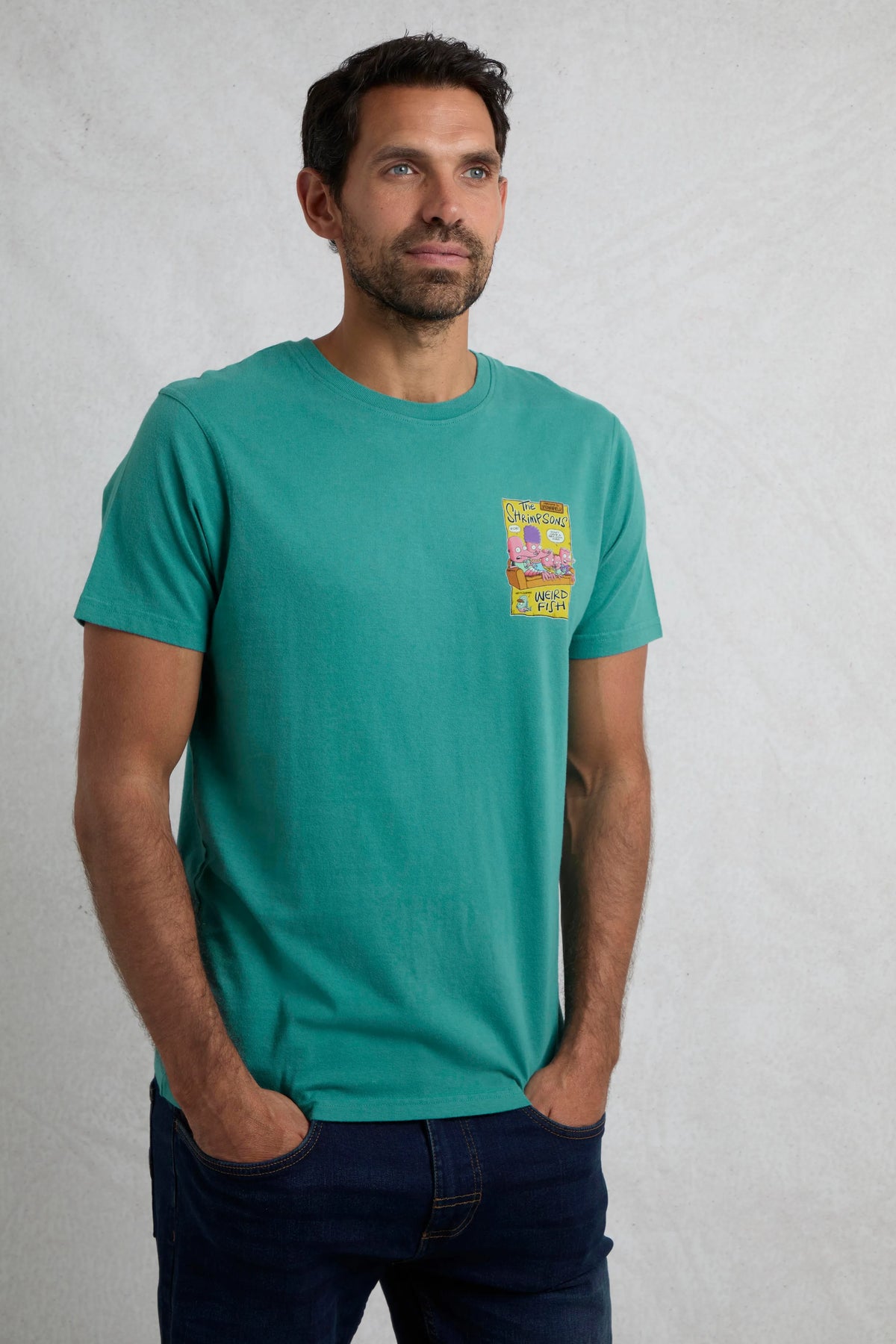 Men's Shrimpsons Back Print Artist T-Shirt | Weird Fish | Portwest - The Outdoor Shop